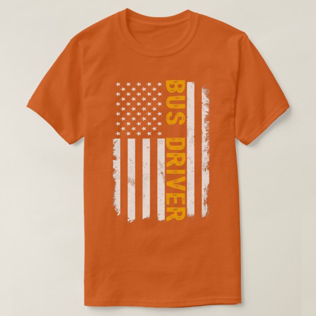 Camiseta Trabalho de Driver de Barramento (Frente do Design)