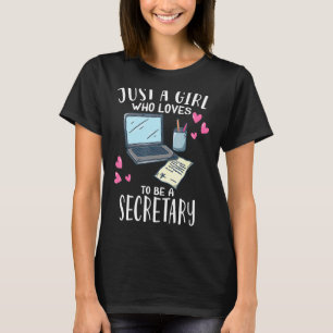 Camiseta Trabalho De Escritório Apenas Uma Menina Que Adora