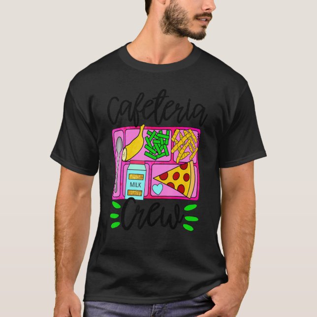 Camiseta Trabalho de Funcionário da Cafeteria Servindo Almo (Frente)