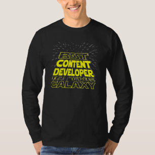 Camiseta Trabalho de Galáxia Legal do Desenvolvedor de Cont