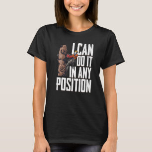 Camiseta Trabalho De Madeira Posso Fazê-Lo Em Qualquer Posi