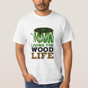 Camiseta Trabalho de Madeira Vivendo o Carpentry Pun