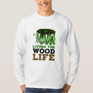 Camiseta Trabalho de Madeira Vivendo o Carpentry Pun
