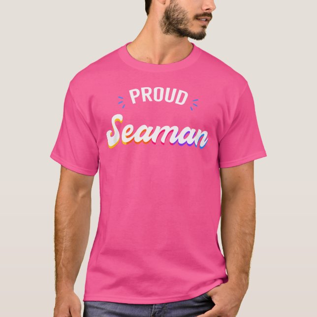 Camiseta Trabalho de Marinheiro Orgulhoso (Frente)