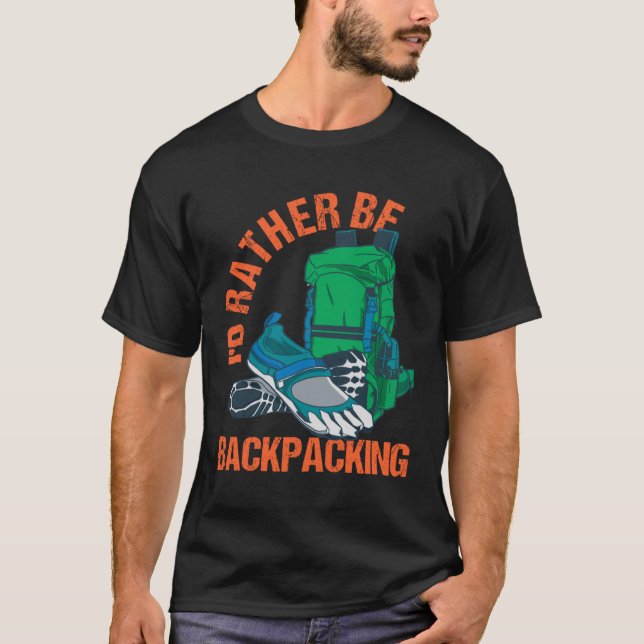 Camiseta Trabalho De Nômada Digital Do Backpacker E Viagem  (Frente)