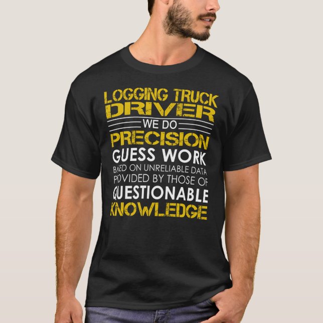 Camiseta Trabalho de Precisão de Driver de Caminhão de Regi (Frente)