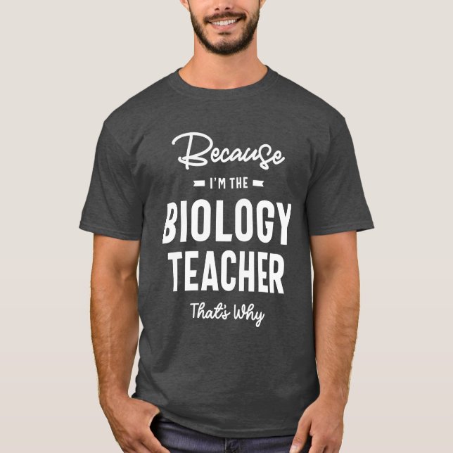 Camiseta Trabalho de Professores de Biologia Ocupação de An (Frente)