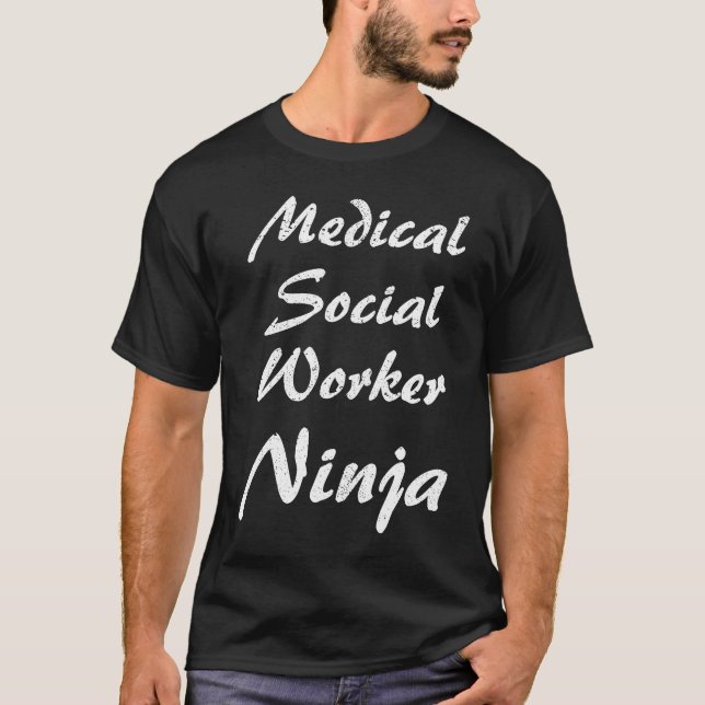 Camiseta Trabalho de Profissionais Sociais Médicos (Frente)