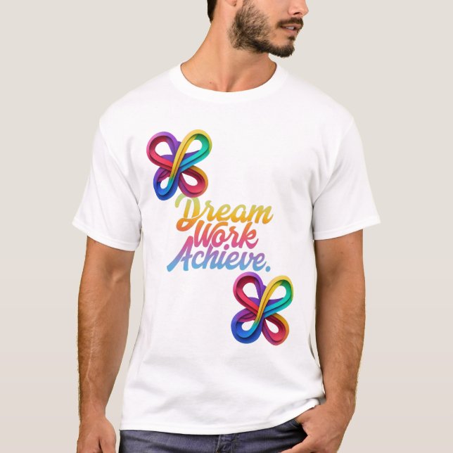 Camiseta Trabalho de sonho alcançado (Frente)