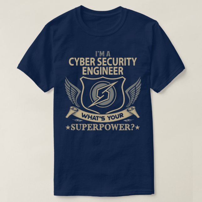 Camiseta Trabalho de Superpotência do Engenheiro de Seguran (Frente do Design)