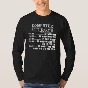 Camiseta Trabalho de Suporte Técnico de Reparo de Computado
