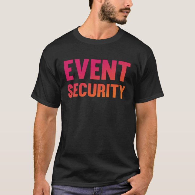 Camiseta Trabalho de Trabalhador de Evento Uniforme de Segu (Frente)