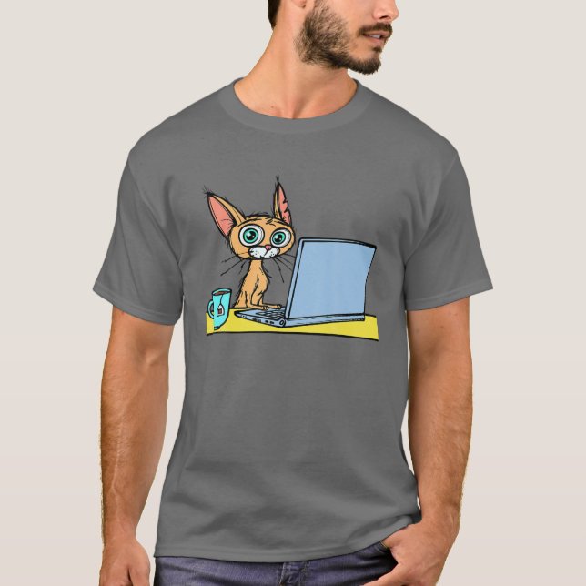 Camiseta Trabalho de trabalho doméstico de escritório domés (Frente)