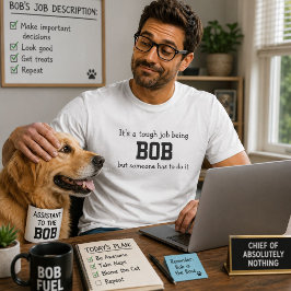 Camiseta Trabalho Difícil Ser Marido Bob Dia dos Pais