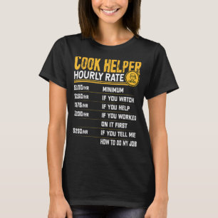 Camiseta Trabalho do Assistente de cozinheiros de cozinheir