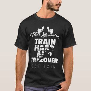 Camiseta Trabalho Do Duro Do Trem De Expressão E Do Executa