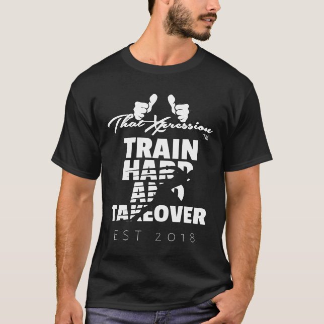 Camiseta Trabalho Do Duro Do Trem De Expressão E Do Executa (Frente)