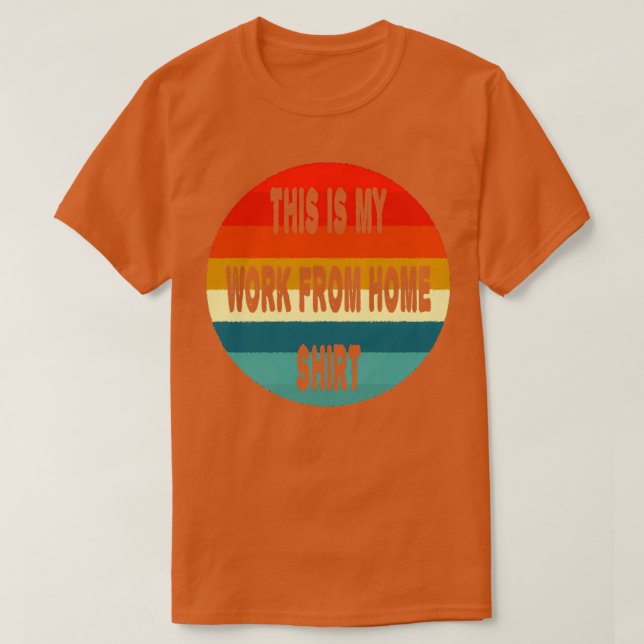 Camiseta Trabalho do Home Retro (Frente do Design)