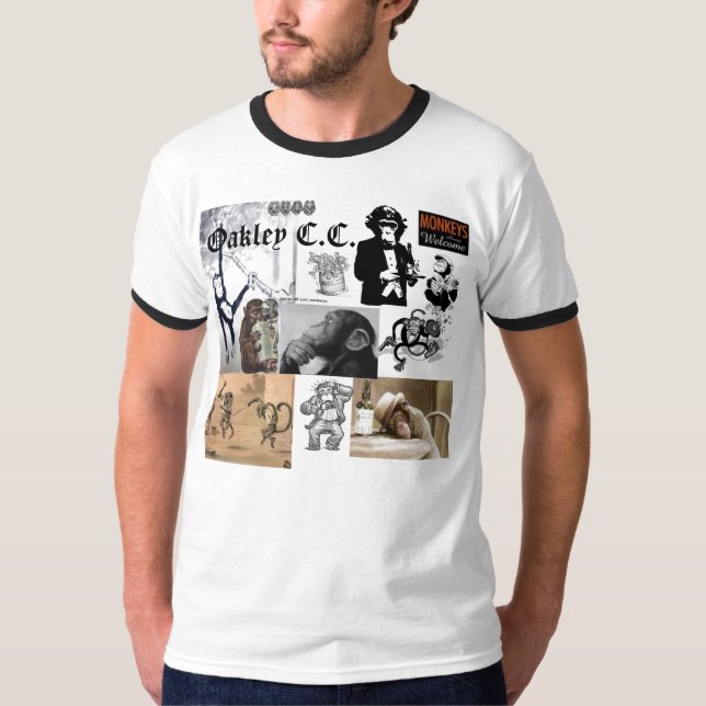 Camiseta trabalho do macaco (Frente)