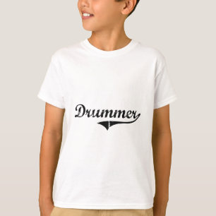 Camiseta Trabalho do profissional do baterista