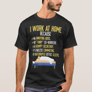 Camiseta Trabalho Em Casa A Partir De Casa