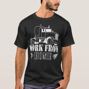 Camiseta trabalho em casa, para o motorista de caminhão