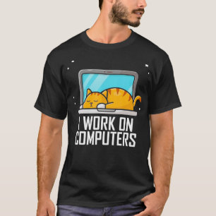 Camiseta Trabalho em Computadores Engraçado Codificação de