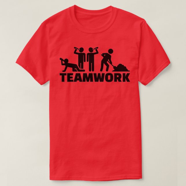 Camiseta Trabalho em equipe (Frente do Design)