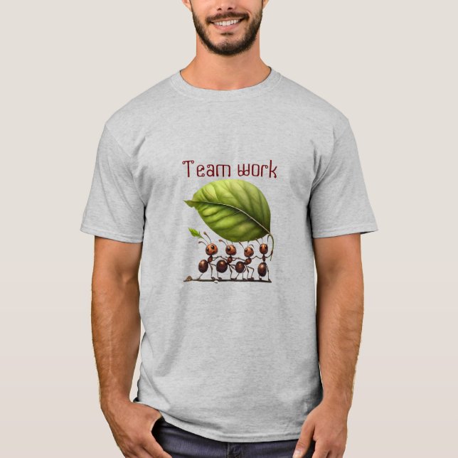 Camiseta Trabalho em equipe faz o sonho funcionar (Frente)
