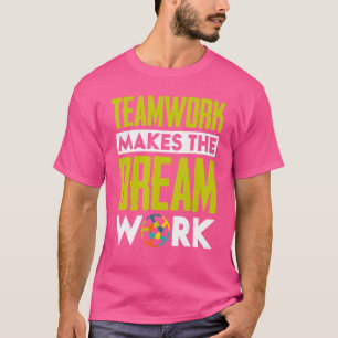 Camiseta Trabalho em Equipe Faz o Sonho Realizar