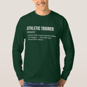Camiseta Trabalho Engraçado De Formador Atético Significa T