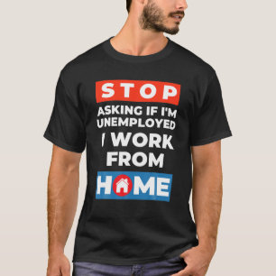 Camiseta Trabalho Engraçado De Roupas Domésticas Oferece Pr