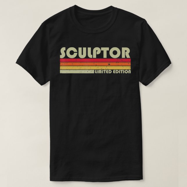 Camiseta Trabalho Engraçado do SCULPTOR Profissão de Título (Frente do Design)