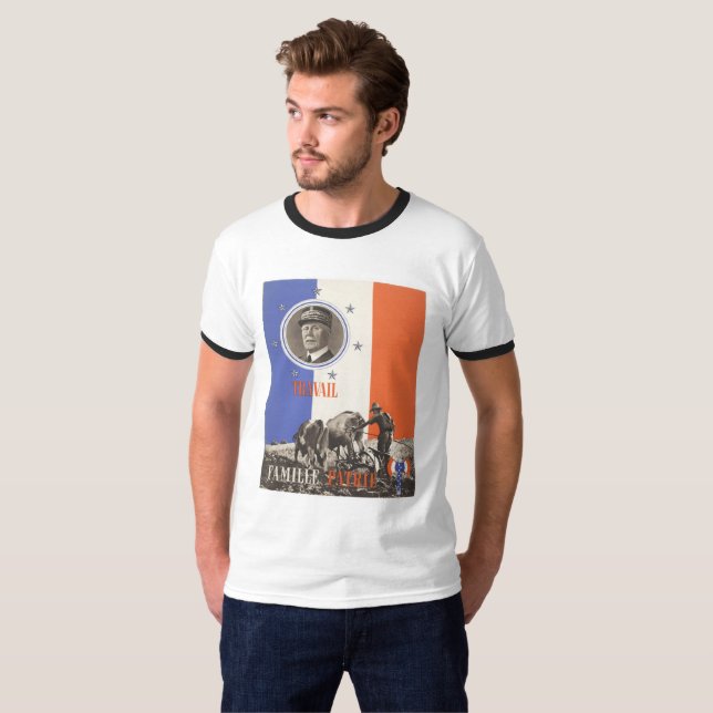 Camiseta Trabalho Família Pátria (Frente Completa)