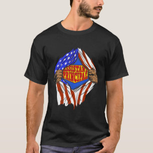 Camiseta Trabalho Herói Principal do Super-Assistente Funny