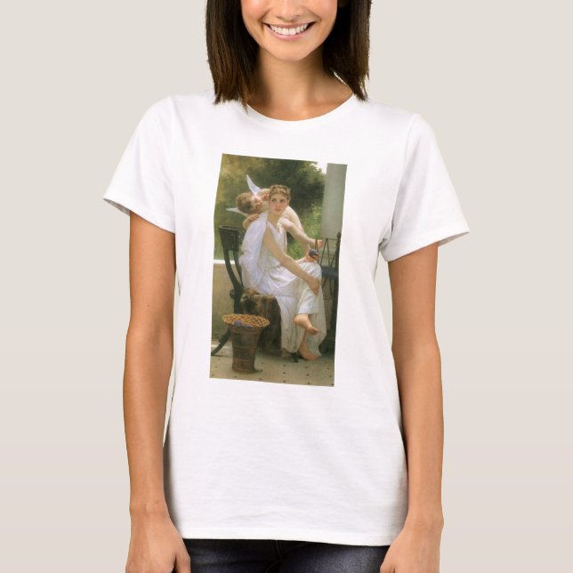 Camiseta Trabalho interrompido por Bouguereau, Angel Portra (Frente)