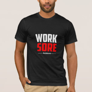 Camiseta Trabalho, Loja, Achieve - Camisa-T-Gym
