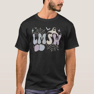 Camiseta Trabalho Mestra Social Licenciado do Spooky LMSW H