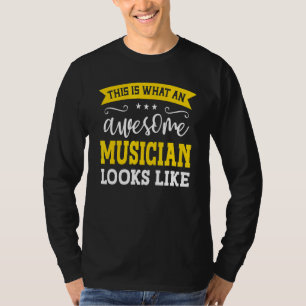 Camiseta Trabalho Musical Título de Funcionário Funny Worke