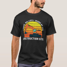 Camiseta Trabalho No Edifício Construtor De Instalações De 