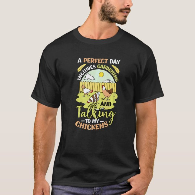 Camiseta Trabalho no Jardim Jardinagem e Conversando com as (Frente)