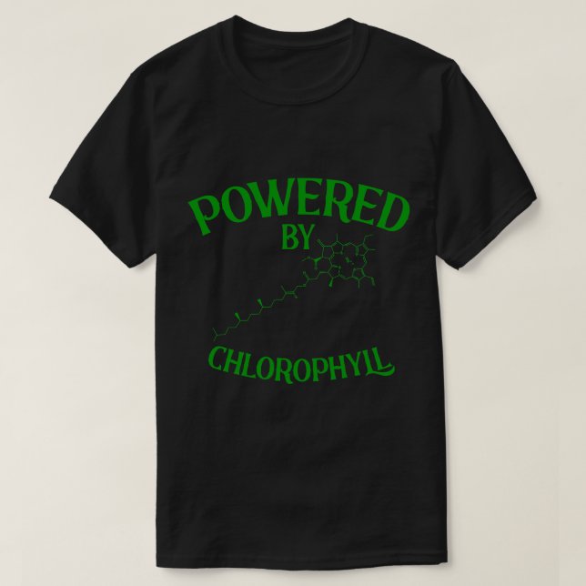 Camiseta Trabalho Químico Acionado Pela Química Chlorophyll (Frente do Design)