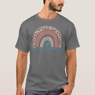 Camiseta Trabalho Social Arco-Íris Bonito Para Mulheres