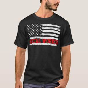 Camiseta Trabalho Social do Trabalhador Social EUA - Presen