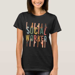 Camiseta Trabalho Social Engraçado Vida do Trabalhador Soci