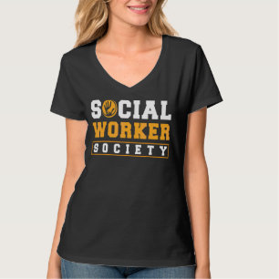 Camiseta Trabalho Social Escolar Mês Mão Social do Trabalha