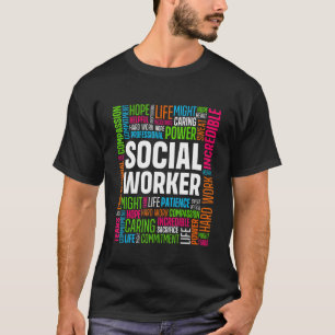 Camiseta Trabalho Social Homens Mulheres Apreciação do Trab