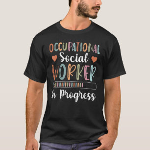 Camiseta Trabalho Social Profissional Em Curso