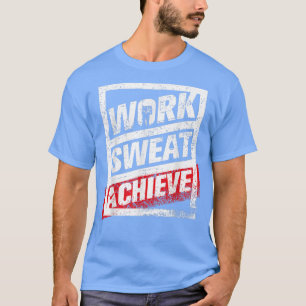 Camiseta Trabalho Suor Alcance Giro Homens Mulheres Feliz