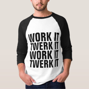 Camiseta TRABALHO TUBEIRA T-Shirts masculinas engraçadas